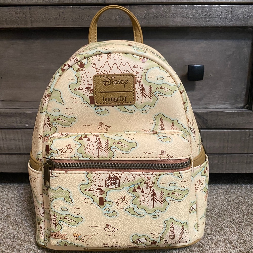 Loungefly Disney Backpack Neverland Map Peter Pan Disneyland